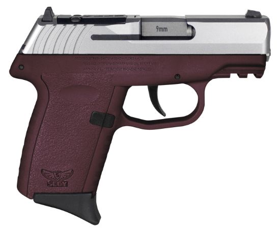 Picture of Sccy Industries Cpx2ttcrrdrg3 Cpx-2 Gen3 Rd 9Mm Luger 10+1 3.10" Crimson Red Polymer W/Picatinny Rail Serrated Stainless Steel Slide Crimson Red Polymer Grip 