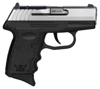 Picture of Sccy Industries Cpx3ttbkrdrg3 Cpx-3 Rd Sub-Compact Frame 380 Acp 10+1, 2.96" Stainless Quadlock Barrel Stainless Steel Serrated Slide, Black Polymer Frame W/Finger Grooves, No Safety, Right Hand 