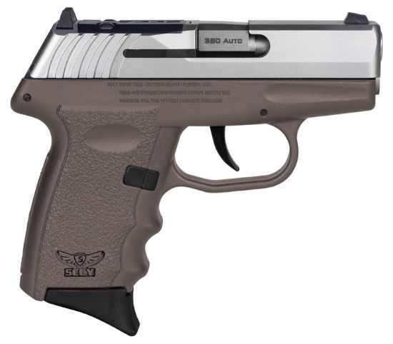 Picture of Sccy Industries Cpx3ttderdrg3 Cpx-3 Rd 380 Acp 10+1 2.96" Flat Dark Earth Polymer/Serrated Stainless Steel Slide/Finger Grooved Fde Polymer Grip 