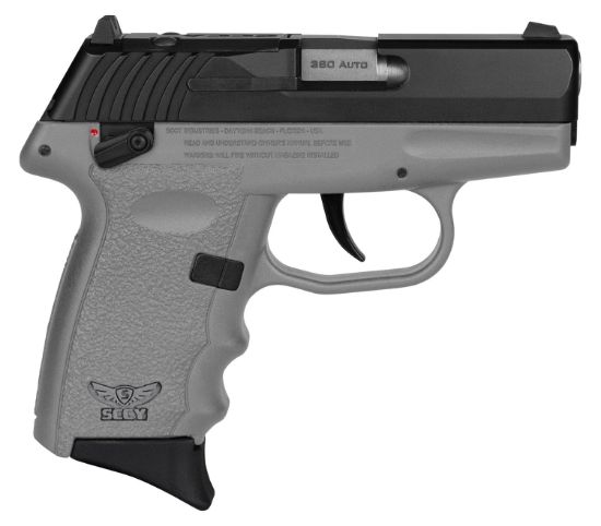 Picture of Sccy Industries Cpx4cbsgrdrg3 Cpx-4 Rd 380 Acp 10+1 2.96" Sniper Gray Polymer/Serrated Black Nitride Stainless Steel Slide/Finger Grooved Sniper Gray Polymer Grip 