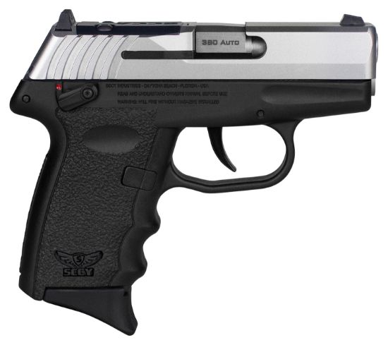 Picture of Sccy Industries Cpx4ttbkrdrg3 Cpx-4 Rd 380 Acp 10+1 2.96" Black Polymer/Serrated Stainless Steel Slide/Finger Grooved Black Polymer Grip 