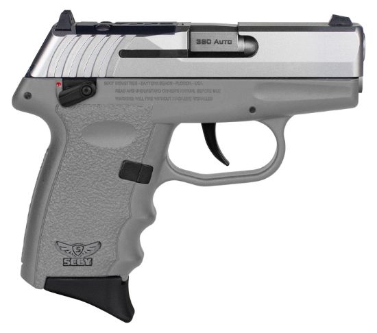 Picture of Sccy Industries Cpx4ttsgrdrg3 Cpx-4 Rd 380 Acp 10+1 2.96" Sniper Gray Polymer/Serrated Stainless Steel Slide/Finger Grooved Sniper Gray Polymer Grip 