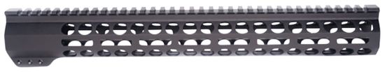 Picture of Bowden Tactical J1355315 Cornerstone Handguard 15" M-Lok Hard Coat Black Anodized Aluminum, Pre-Heated 4140 Steel Barrel Nut For Ar-Platform, Full Flat Top 