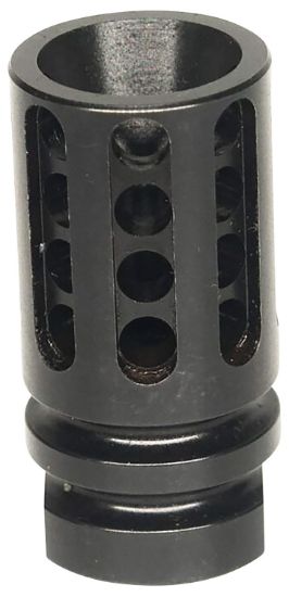 Picture of Bowden Tactical J1348328 Flash Hider Made Of Black Nitride Finish 4140 Steel With 1/2"-28 Tpi Threads & 4" Oal For Multi-Caliber (Up To 9Mm) 