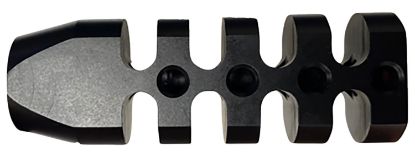 Picture of Bowden Tactical J1348351 Muzzle Brake Black Nitride Finish 4140 Steel With 1/2"-28 Tpi Threads & 1" Diameter For Ar-15 Includes Crush Washer Medium 