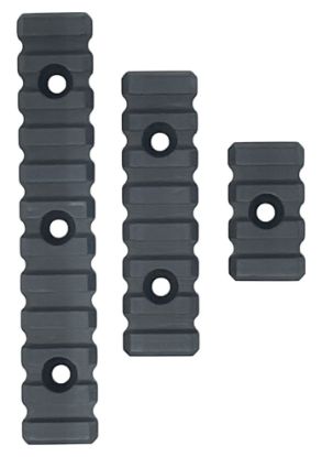 Picture of Bowden Tactical J1311545 Picatinny Rail Set Of 3 Black Anodized 