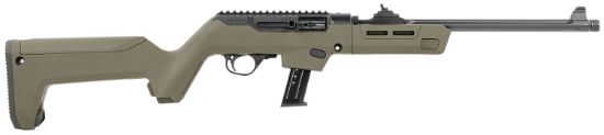 Picture of Ruger 19131 Pc Carbine Takedown 9Mm Luger 17+1 16.10" Threaded/Fluted Barrel, Type Iii Hard Coat Anodized Aluminum Alloy Receiver, Od Green Magpul Pc Backpacker Stock, Optics Ready 