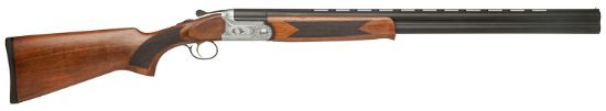 Picture of Dickinson Llc Gw12w26p Green Wing 12 Gauge 2Rd 3" 26" Matte Black Vent Rib Barrel, Engraved Steel Receiver W/Satin Silver Metal Finish, Bead Front Sight, Wood Stock & Ejector 