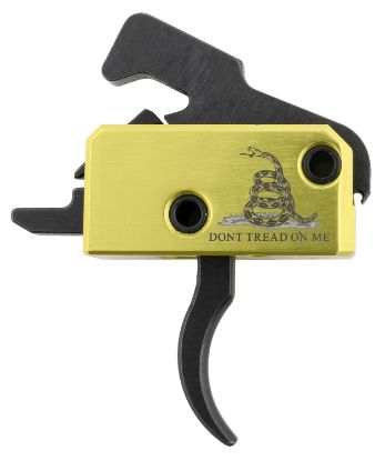 Picture of Rise Armament Ra140dtom Don't Tread On Me Trigger Assembly Single-Stage Curved Trigger With 3.50 Lbs Draw Weight, Don't Tread On Me Flag Finish For Ar-Platform 