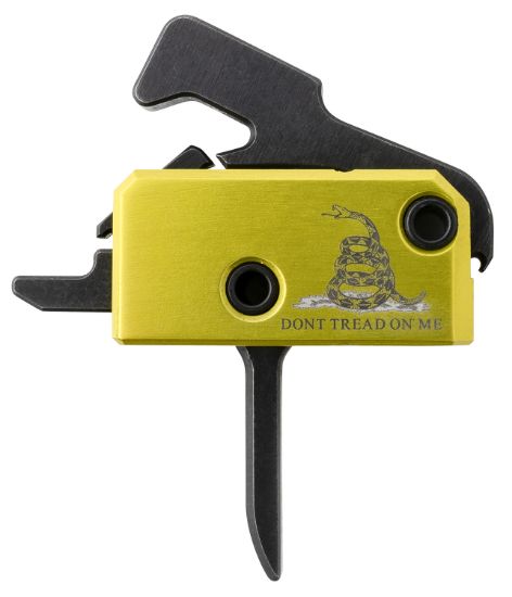 Picture of Rise Armament Ra140fdtom Don't Tread On Me Trigger Assembly Single-Stage Flat Trigger With 3.50 Lbs Draw Weight, Don't Tread On Me Flag Finish For Ar-Platform 