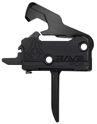 Picture of Rise Armament T017fpccblk Rave Pistol Caliber Carbine Single-Stage Flat Trigger With 3.50 Lbs Draw Weight & Black Nitride Finish For Ar-Platform 