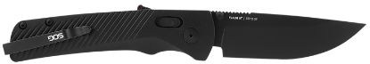 Picture of S.O.G Sog11180141 Flash At 3.45" Folding Plain Black Tini Cryo D2 Steel Blade/ Blackout Grn Handle Includes Pocket Clip 