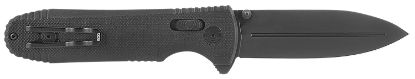 Picture of S.O.G Sog-12-63-01 Ultra Xr 2.80" Folding Clip Point Plain Graphite Tini Cryo S35nv Steel Blade/Black Textured Carbon Fiber Handle Includes Pocket Clip 