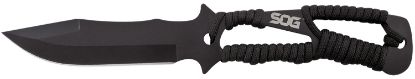 Picture of S.O.G Sogf041tnc Throwing Knives Fixed 4.40" Plain Black Hardcased 420Hc Ss Blade Black Grn Handle 3 Knives Piece 