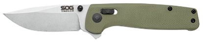 Picture of S.O.G Sogtm1022bx Terminus Xr 2.95" Folding Clip Point Plain Stonewashed Bd1 Steel Blade Olive Drab Textured G10 Handle Features Box Packaging Includes Pocket Clip 