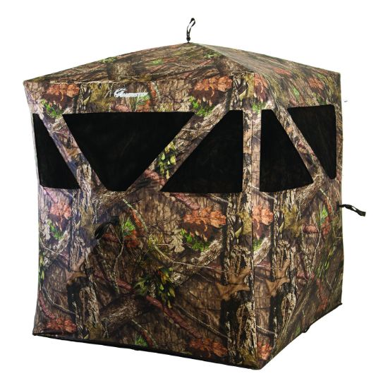 Picture of Ameristep Amsamebl3031 Care Taker Run & Gun Hub-Style Mossy Oak Break-Up Country 300 Durashell Plus 65" H X 49.50" L 