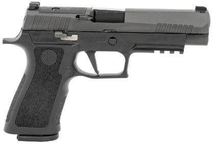 Picture of Sig Sauer 320Xf9bxr3pr2 P320 Xfull 9Mm Luger 17+1 4.70" Carbon Steel Barrel, Black Nitron Optic Ready/Serrated Ss Slide, Black Stainless Steel Frame W/Picatinny Rail, Black Xcarry Medium Polymer Grips