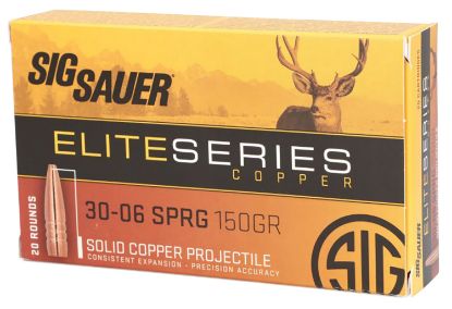 Picture of Sig Sauer E3006ab18020 Elite Hunting 30-06 Springfield 180 Gr Nosler Accubond 20 Per Box/ 10 Case 