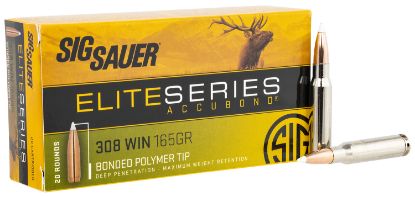 Picture of Sig Sauer E308ab16520 Elite Hunting 308 Win 165 Gr Nosler Accubond 20 Per Box/ 10 Case 