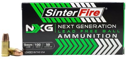 Picture of Sinterfire Inc Sf9100nxg Next Generation (Nxg) 9Mm Luger 100 Gr Lead Free Ball 50 Per Box/ 20 Case 