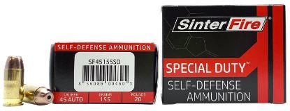 Picture of Sinterfire Inc Sf45155sd Special Duty (Sd) 45 Acp 155 Gr Lead Free Frangible Hollow Point 20 Per Box/ 10 Case 