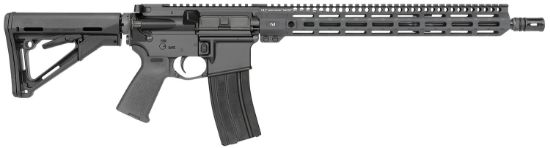 Picture of Midwest Industries Mifn16crm15 Lightweight 223 Wylde 16" 30+1 Black Hard Coat Anodized Rec With 16" M-Lok Black 6 Position Magpul Ctr Stock Black Magpul Moe Grip Right Hand 