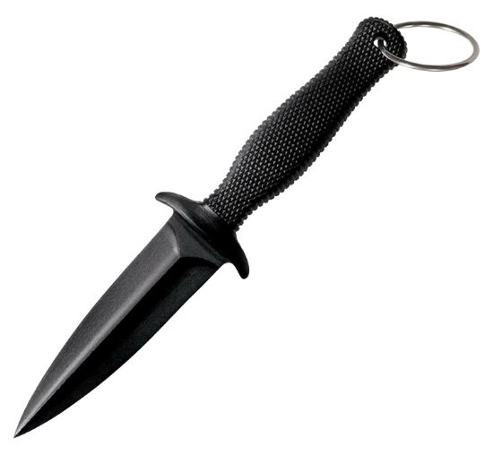 Picture of Cold Steel Cs-92Fbb Fgx Boot Blade Ii 3.25" Fixed Plain Black Griv-Ex Blade/Black Checkered Kray-Ex Handle 