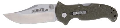 Picture of Cold Steel Cs-21Az Bush Ranger Lite 3.50" Fixed Plain Clip Point Satin 8Cr13mov Ss Blade/Od Green Gfn Handle 