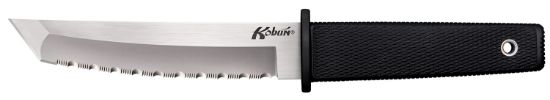 Picture of Cold Steel Cs-17Ts Kobun 5.50" Fixed Tanto Serrated Aus-8A Ss Blade/Black Checkered Kray-Ex Handle Includes Sheath 