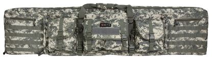 Picture of Gps Bags Drc55acu Double Rifle Case A-Tacs Au 600D Polyester W/ 2 Padded Pistol Sleeves Molle Webbing & Lockable Zippers 