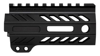 Picture of Angstadt Arms Aa004hgmlt Ultra Light Handguard Made Of Aluminum With Black Anodized Finish, M-Lok Style, Picatinny Rail & 4" Oal For Ar-15 Includes Hardware 