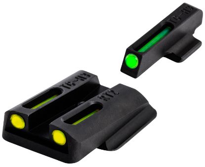 Picture of Truglo Tgtg131rt2y Tfo Black | Green Tritium & Fiber Optic Front Sight Yellow Tritium & Fiber Optic Rear Sight 