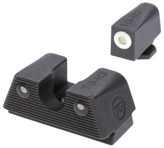 Picture of Truglo Tgtg231g1xa Tritium X White Outline Tritium Front/Green Tritium Rear/Black Nitride Fortress Frame, Compatible W/Glock 42/43/43X/48 Except Mos, Front Post/Rear Dovetail Mount 