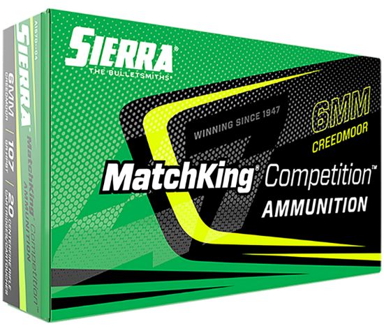 Picture of Sierra A157004 Matchking Competition 6Mm Creedmoor 107 Gr Sierra Matchking Bthp 20 Per Box/ 10 Case 