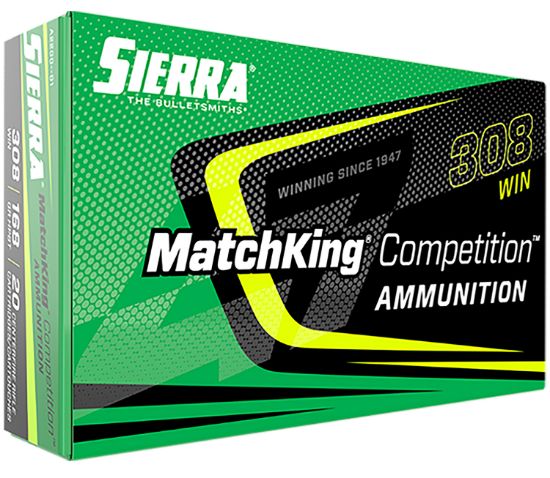 Picture of Sierra A220001 Matchking Competition 308 Win 168 Gr Sierra Matchking Bthp 20 Per Box/ 10 Case 