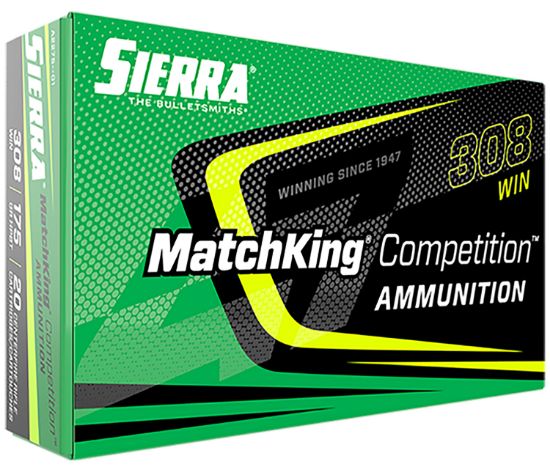 Picture of Sierra A227501 Matchking Competition 308 Win 175 Gr Sierra Matchking Bthp 20 Per Box/ 10 Case 