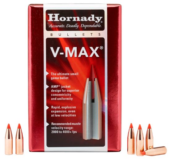 Picture of Hornady 22415 V-Max 6Mm .243 65 Gr V Max 100 Per Box/ 40 Case 