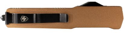 Picture of Templar Knife Maab321 Premium Lightweight Slim 8.09" Otf Drop Point Plain Black Oxide Stonewashed Powdered D2 Steel Blade/4.93" Bronze Anodized Aluminum Handle 