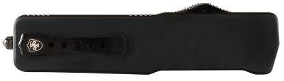 Picture of Templar Knife Mzbr121 Premium Weighted Slim 3.16" Otf Dagger Plain Black Oxide Stonewashed Powdered D2 Steel Blade/4.93" Black Rubber/Aluminum Zinc Alloy Handle 