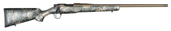 Picture of Christensen Arms 8010107300 Mesa Fft 6.5 Creedmoor 4+1 20" Threaded Barrel, Burnt Bronze Cerakote, Green With Black/Tan Webbing Stock 