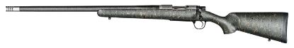 Picture of Christensen Arms 8010600601 Ridgeline 6.5 Creedmoor 4+1 20" Carbon Fiber/Threaded Barrel, Natural Stainless, Green With Black/Tan Webbing Stock, Left Hand 