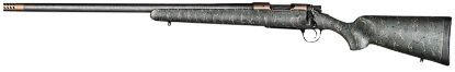 Picture of Christensen Arms 8010603800 Ridgeline 7Mm-08 Rem 4+1 24" Carbon Fiber/Threaded Barrel, Burnt Bronze Cerakote, Green With Black/Tan Webbing Stock, Left Hand 