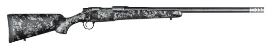 Picture of Christensen Arms 8010612700 Ridgeline Fft Full Size 22-250 Rem 4+1, 20" Stainless Steel Threaded Barrel, Stainless Aluminum Receiver, Black W/Gray Accents Fixed Sporter W/Flash Forged Technology Stock