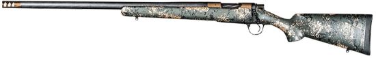 Picture of Christensen Arms 8010620900 Ridgeline Fft 7Mm-08 Rem 4+1 20" Carbon Fiber/Threaded Barrel, Burnt Bronze Cerakote, Green With Black/Tan Accents Stock, Left Hand 