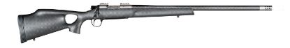 Picture of Christensen Arms Ca10269h14225 Summit Ti Full Size 6.5 Creedmoor 4+1, 24" Natural Titanium Steel Threaded Barrel, Natural Titanium Aluminum Receiver, Natural Carbon Fiber Fixed Thumbhole Stock 