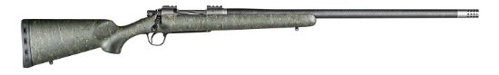 Picture of Christensen Arms Ca10268315333 Summit Ti Full Size 7Mm Rem Mag 3+1, 26" Natural Titanium Steel Threaded Barrel, Natural Titanium Aluminum Receiver, Green W/Black/Tan Accents Fixed Sporter Stock 