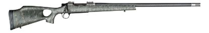 Picture of Christensen Arms Ca10269315323 Summit Ti Full Size 7Mm Rem Mag 3+1, 26" Natural Titanium Steel Threaded Barrel, Natural Titanium Aluminum Receiver, Green W/Black/Tan Accents Fixed Thumbhole Stock 