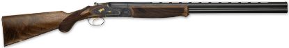 Picture of F.A.I.R. Frjbprtg1628 Jubilee Prestige Tartargua Gold 16 Gauge 2Rd 2.75" 28" Blued Barrel, Chrome Engraved Aluminum Receiver, Fine-Pitch Checkered Walnut Stock, Gold Trigger Includes Abs Case 