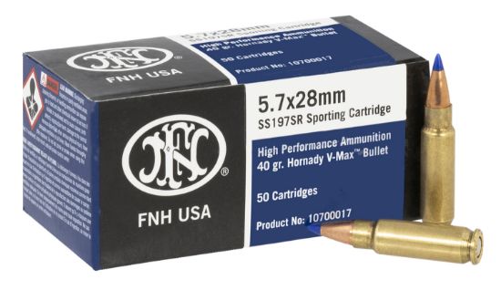 Picture of Fn 10700017 High Performance 5.7X28mm 40 Gr Hornady V Max 50 Per Box/ 10 Case 