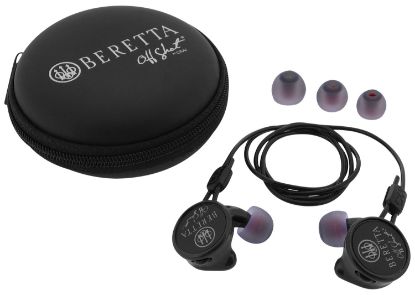 Picture of Beretta Usa Cf081a21560951 Mini Headset Comfort Plus Silicone Ear Piece 32 Db In The Ear Black 